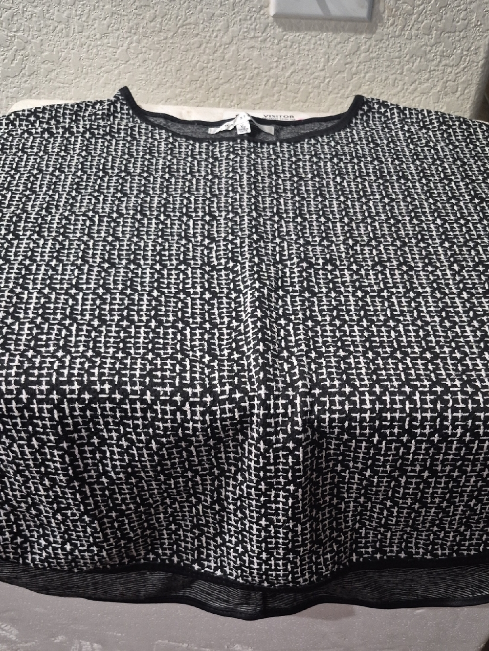 Max Studio Black and White Striped Top